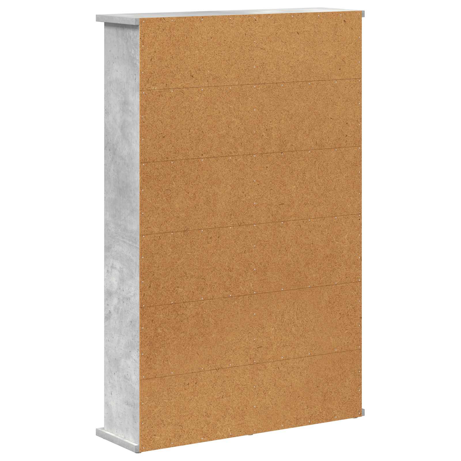 CD ormar Betonska siva 60 x 17 x 92 cm Konstruirano drvo