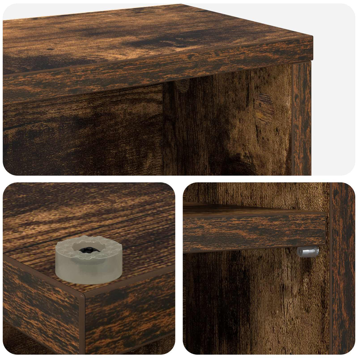 CD ormar Dimljeni hrast 60 x 17 x 92 cm Konstruirano drvo