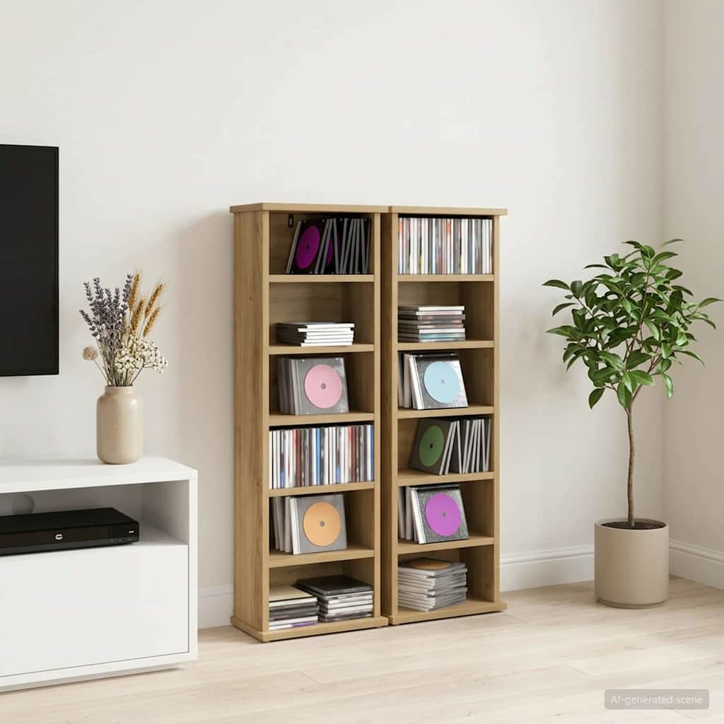 CD ormar 2 kom. Hrast artisan 60 x 17 x 92 cm Konstruirano drvo