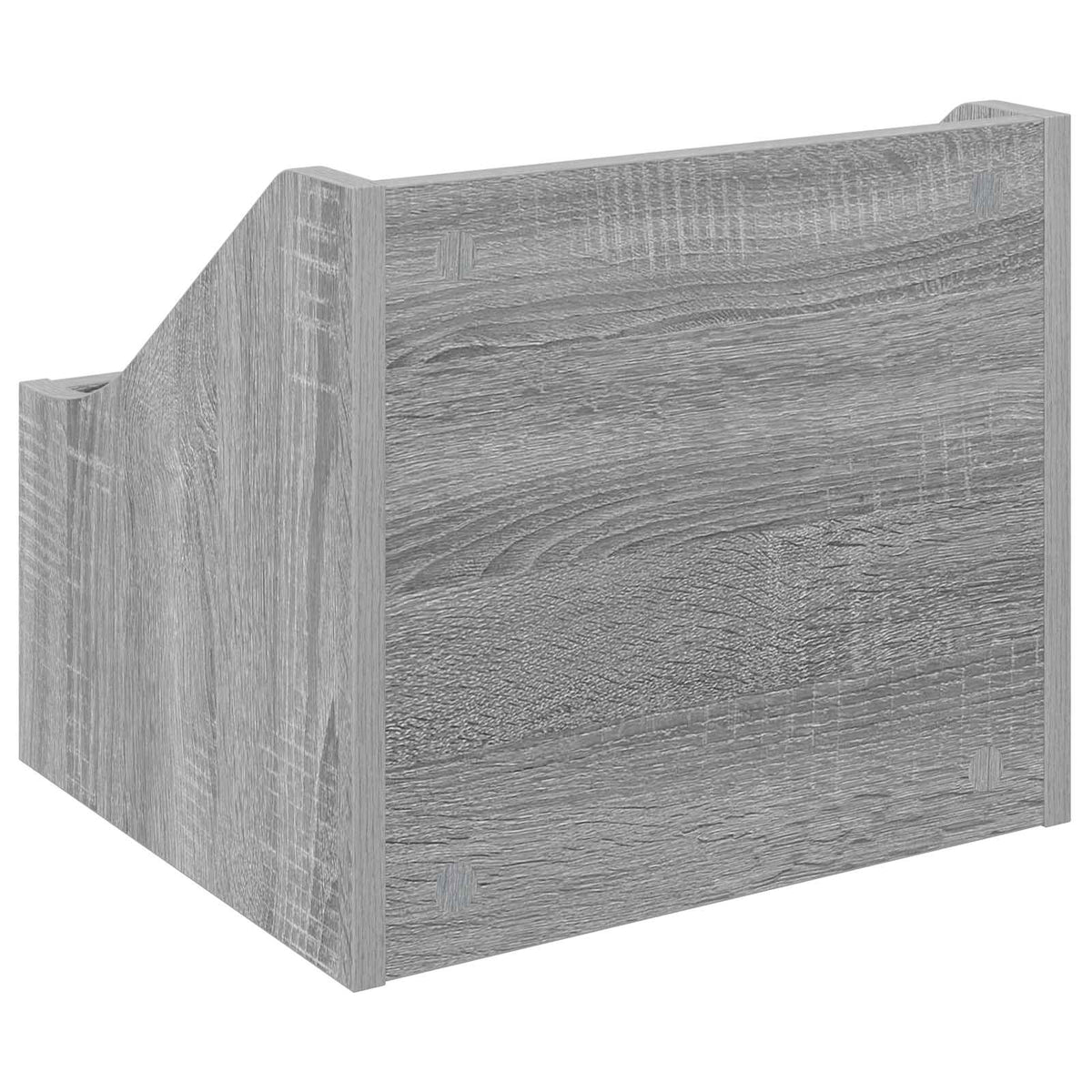 Kutija za LP ploče 2 kom. Siva Sonoma 37 x 33 x 32 cm
