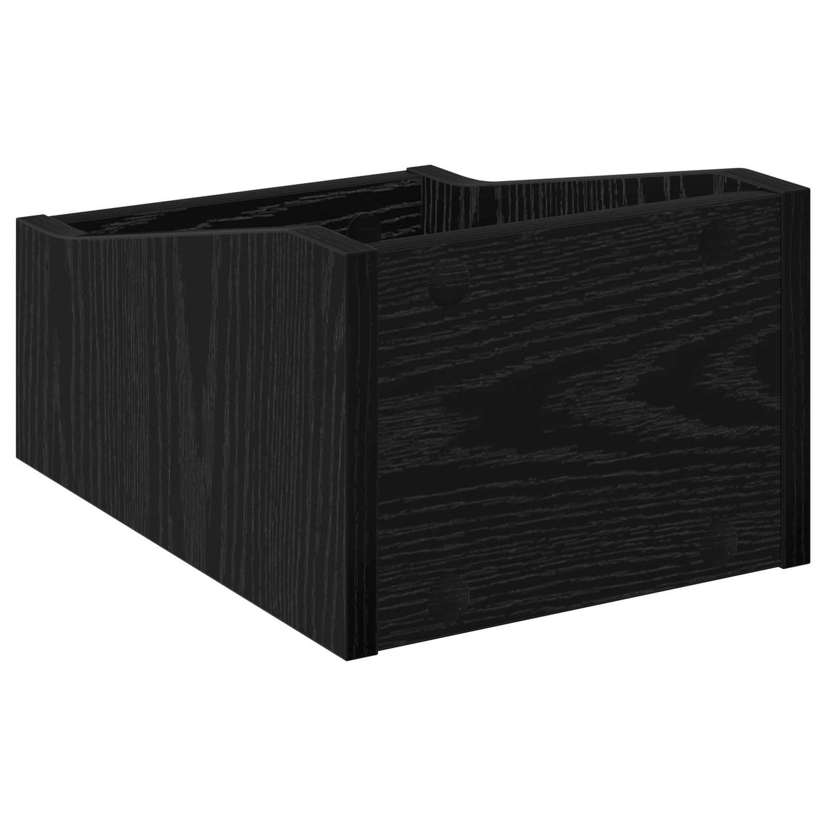 Kutija za LP ploče 2 kom. Crni hrast 23 x 33 x 16 cm