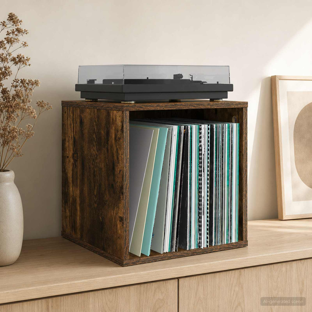 Kutija za vinilne albume 37 x 36,5 x 38 cm