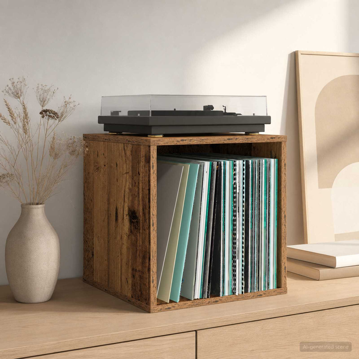 Kutija za vinilne albume 37 x 36,5 x 38 cm