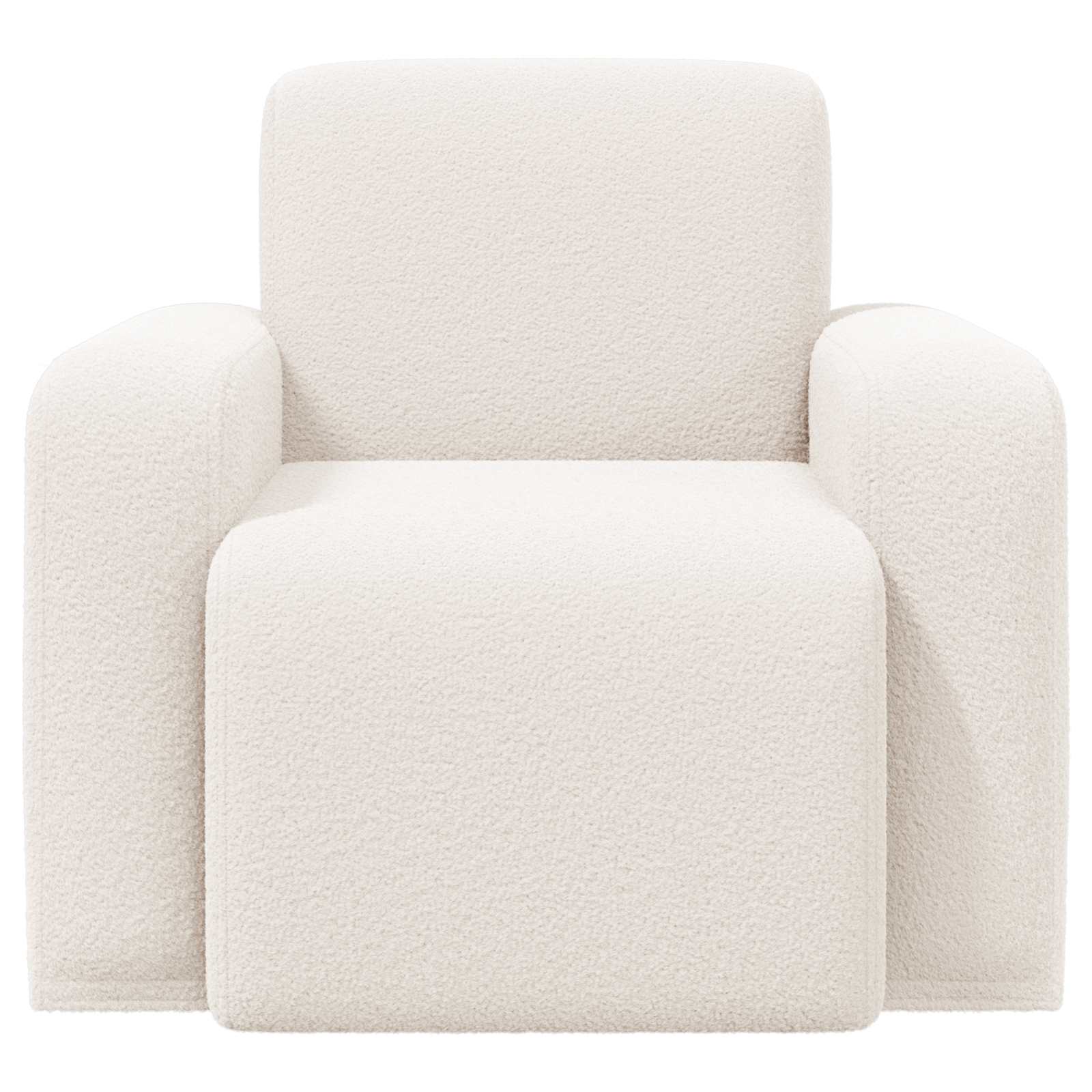 Fotelja Krem Bouclé