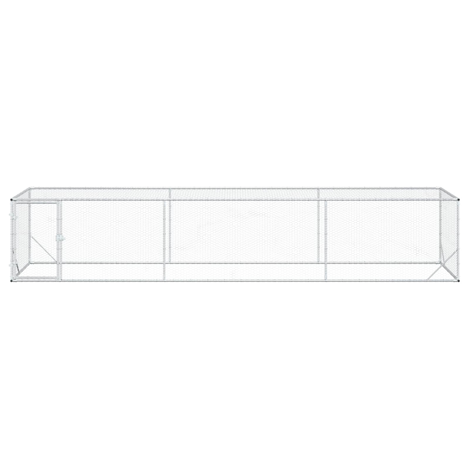 Kokošinjac Srebrna 500 x 100 x 100 cm Pocinčani čelik
