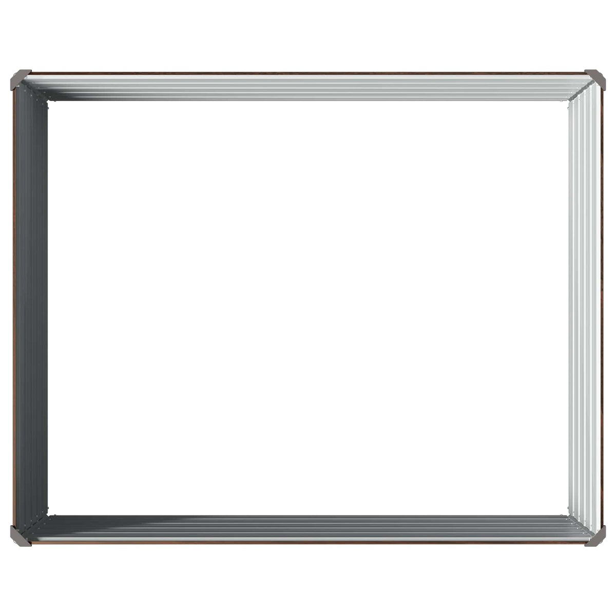 Povišeni vrtni krevet Crna 100 x 80 x 55 cm