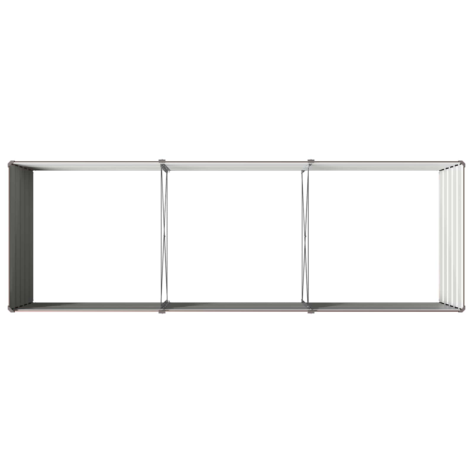 Povišeni vrtni krevet Smeđa 240 x 80 x 55 cm