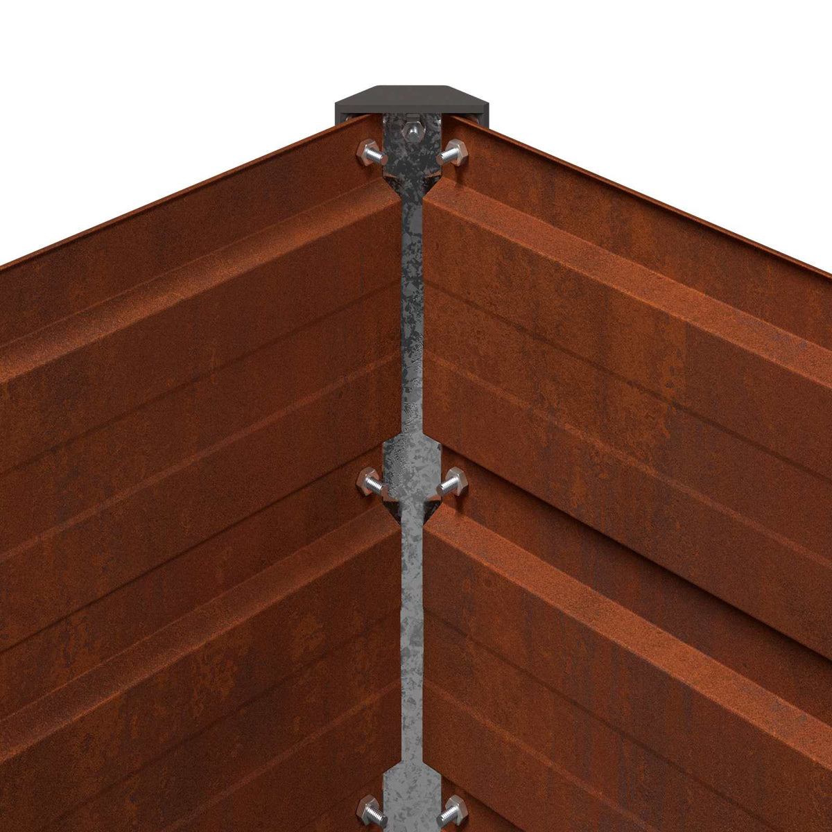 Povišeni vrtni krevet Rđa 240 x 80 x 55 cm corton