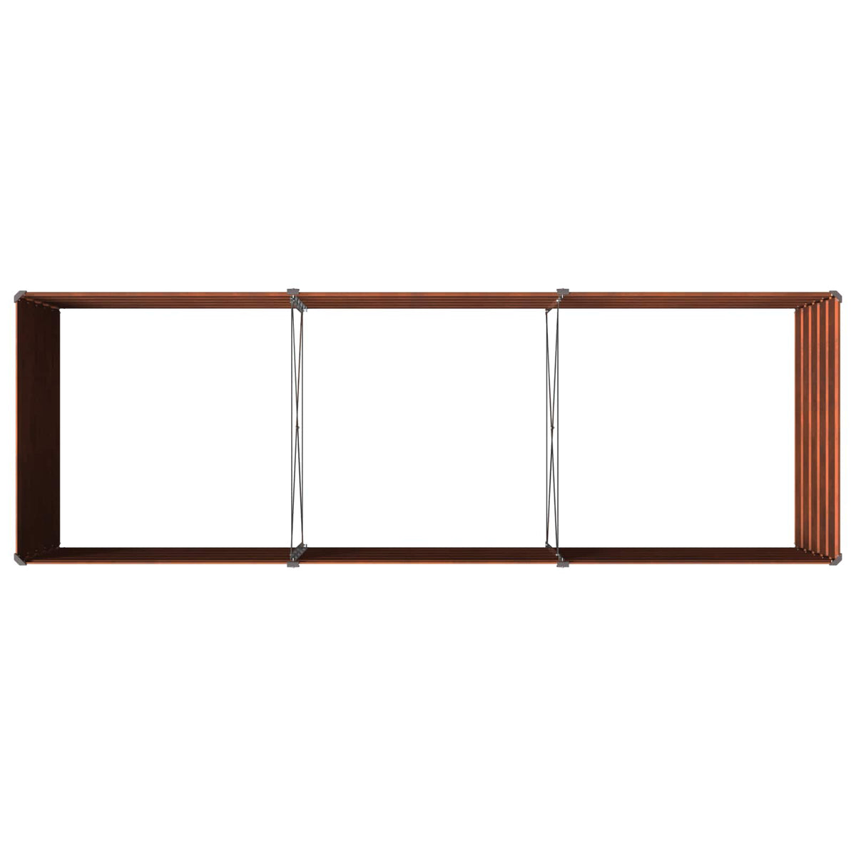 Povišeni vrtni krevet Rđa 240 x 80 x 55 cm corton