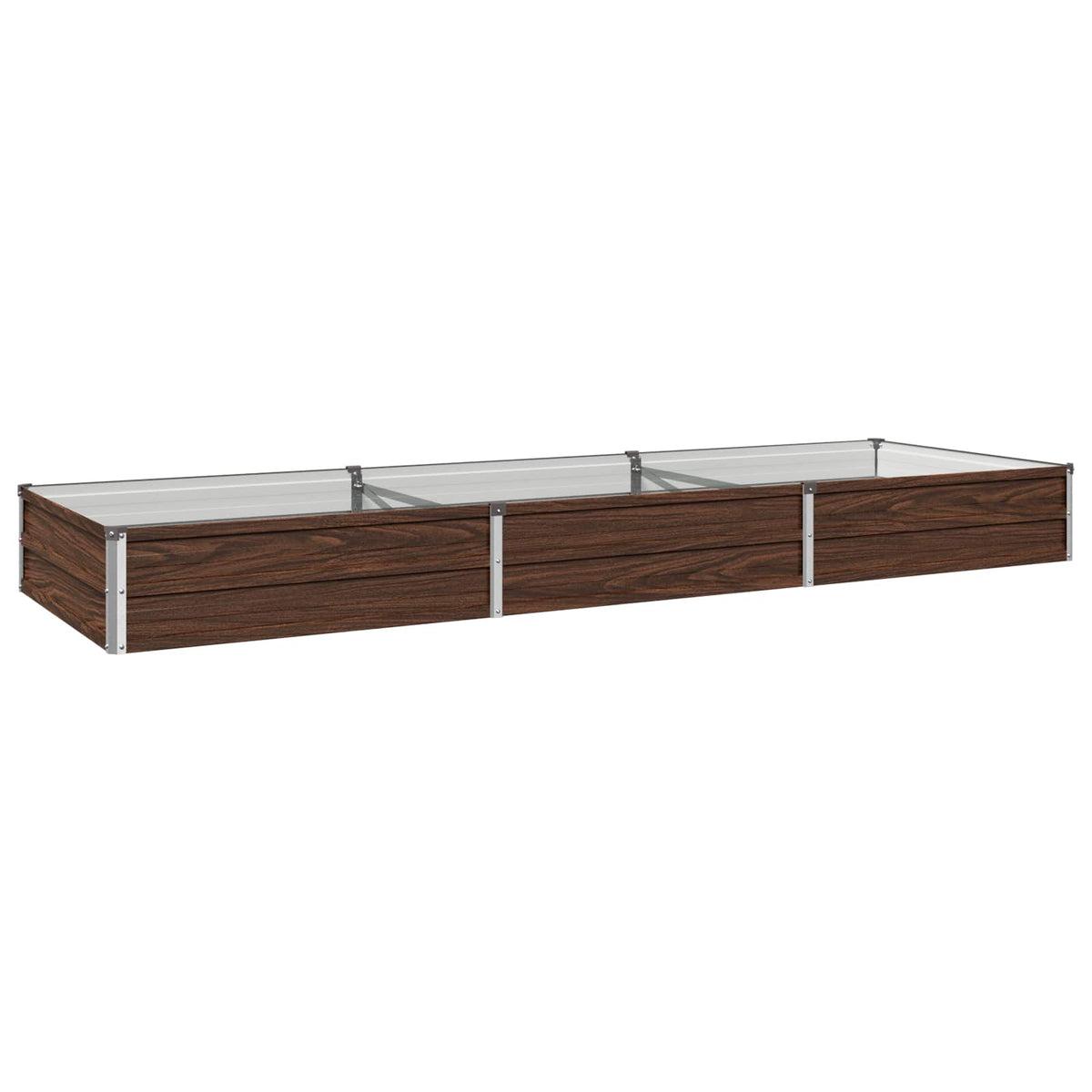 Povišeni vrtni krevet Crna 240 x 80 x 24 cm