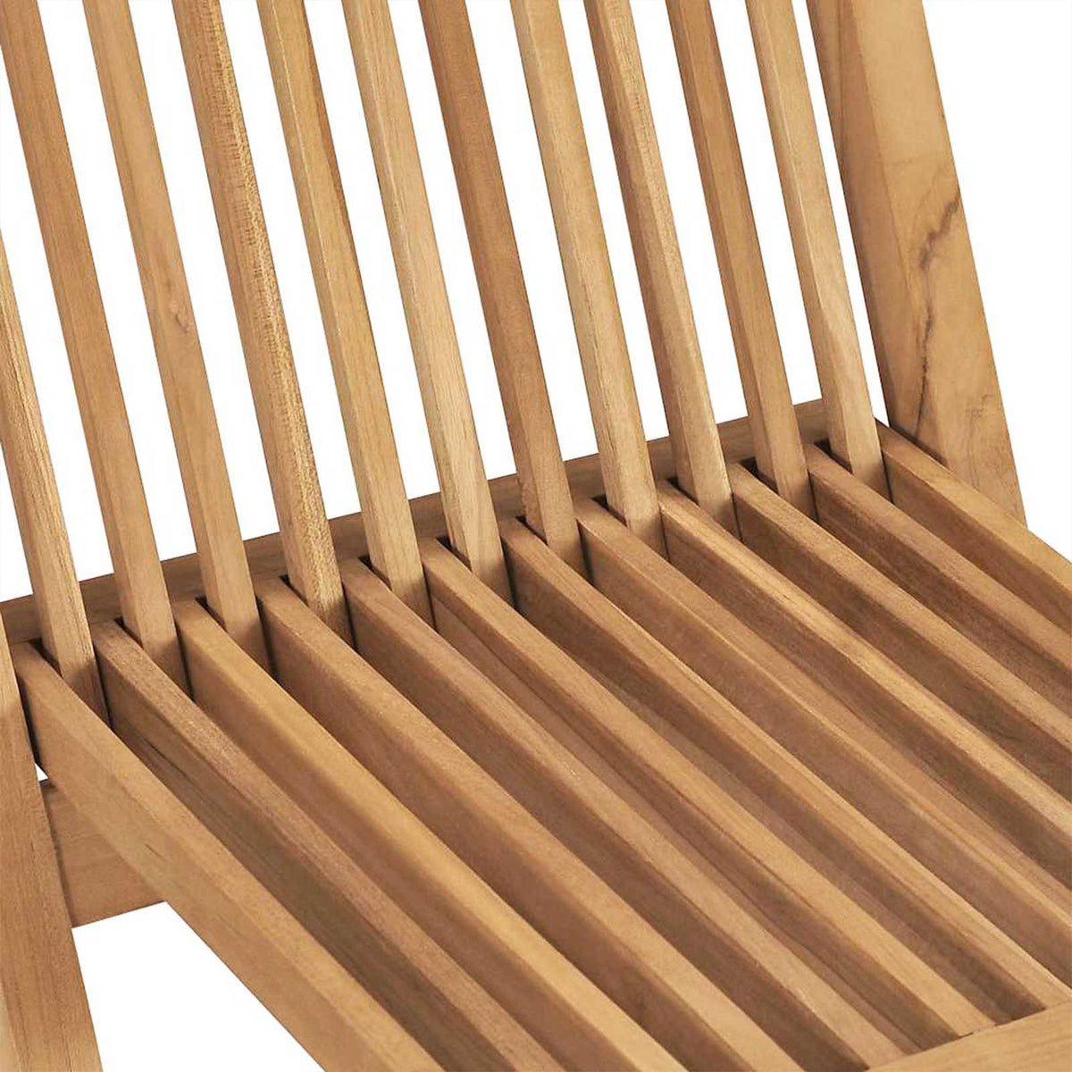 Sklopivi vrtni blagovaonski set 5 pcs Prirodna Čvrsto teak drvo