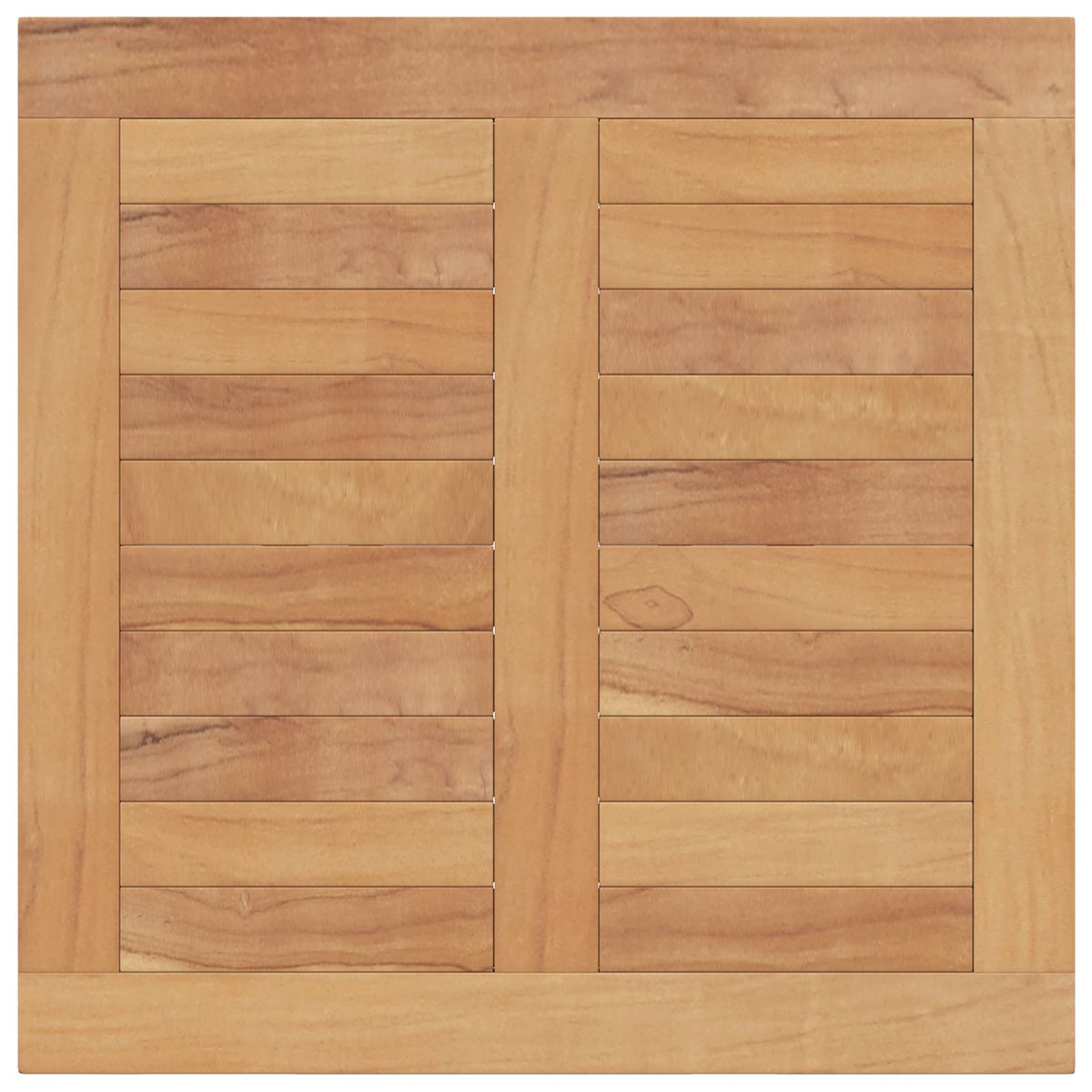 Sklopivi vrtni blagovaonski set 5 pcs Prirodna Čvrsto teak drvo