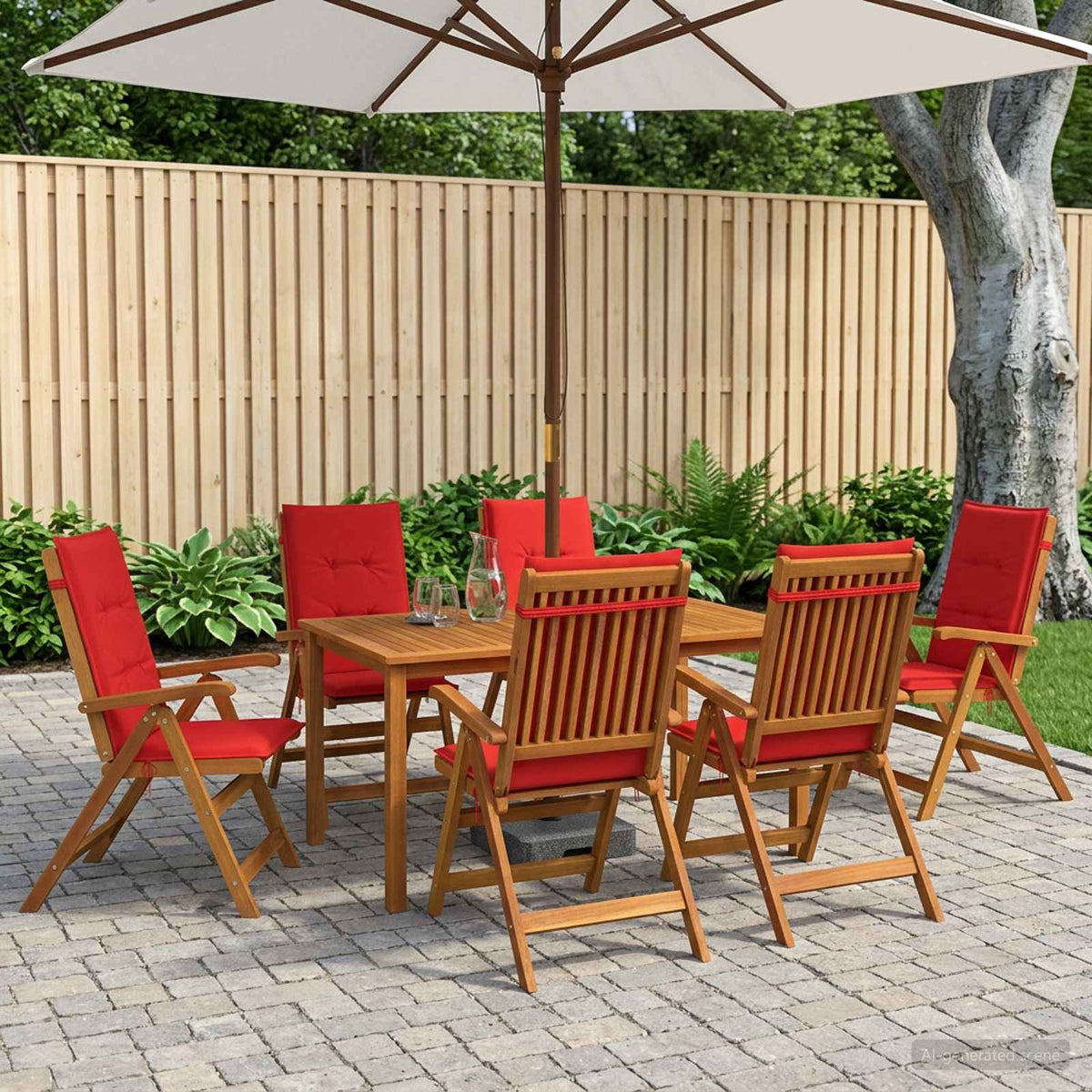 9-dijelni vrtni blagovaonski set 180x90x75 cm od masivnog bagremovog drva