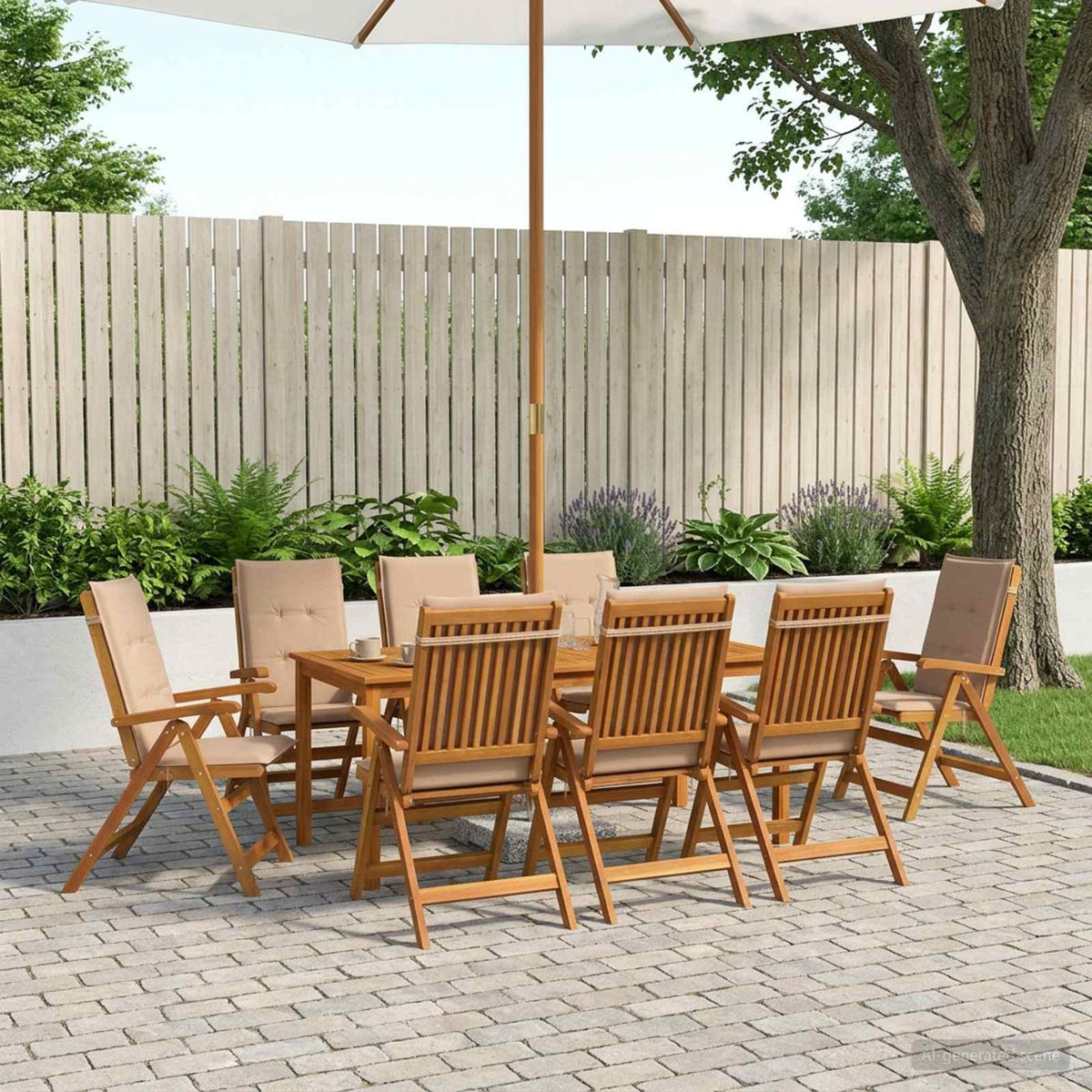 9-dijelni vrtni blagovaonski set 180x90x75 cm od masivnog bagremovog drva