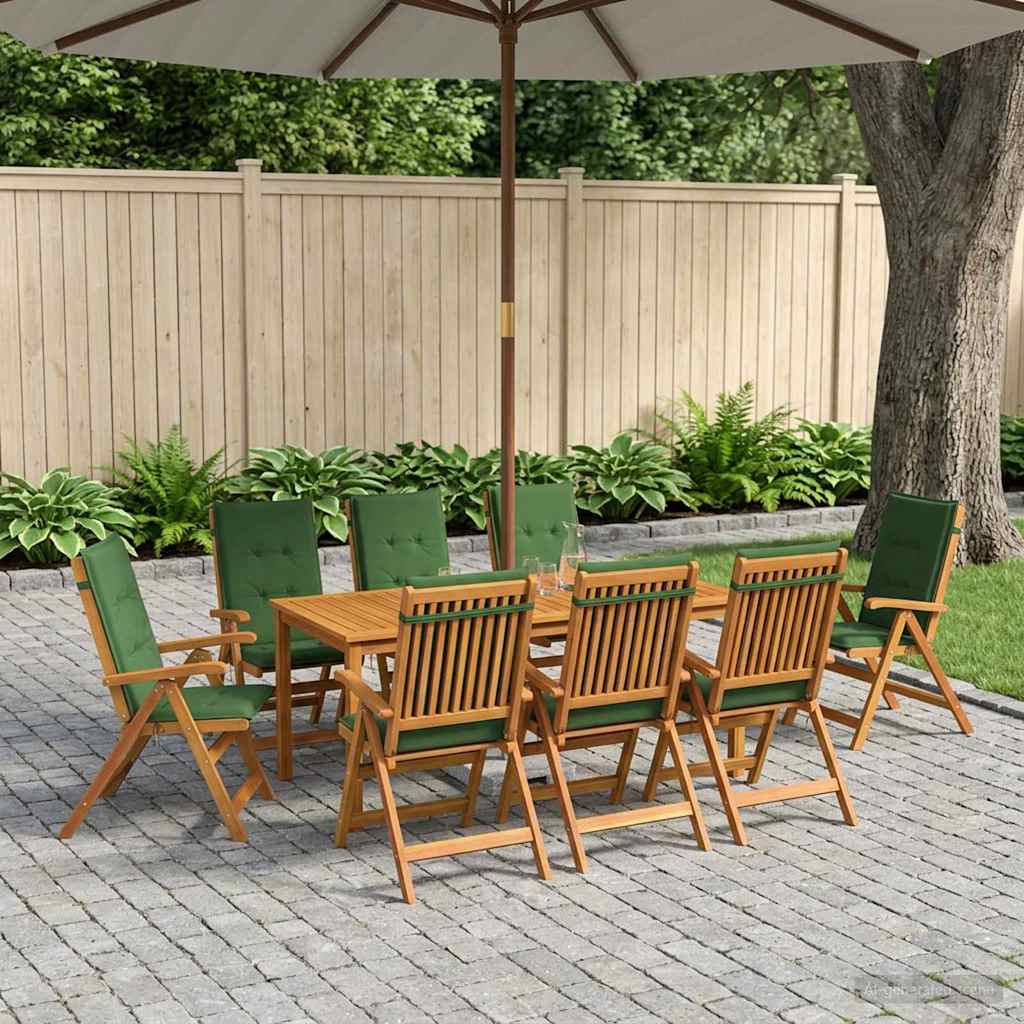 9-dijelni vrtni blagovaonski set 180x90x75 cm od masivnog bagremovog drva