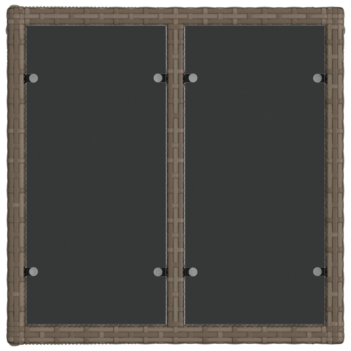 Sjedeća garnitura za vrt 6 kom. Siva poliratan