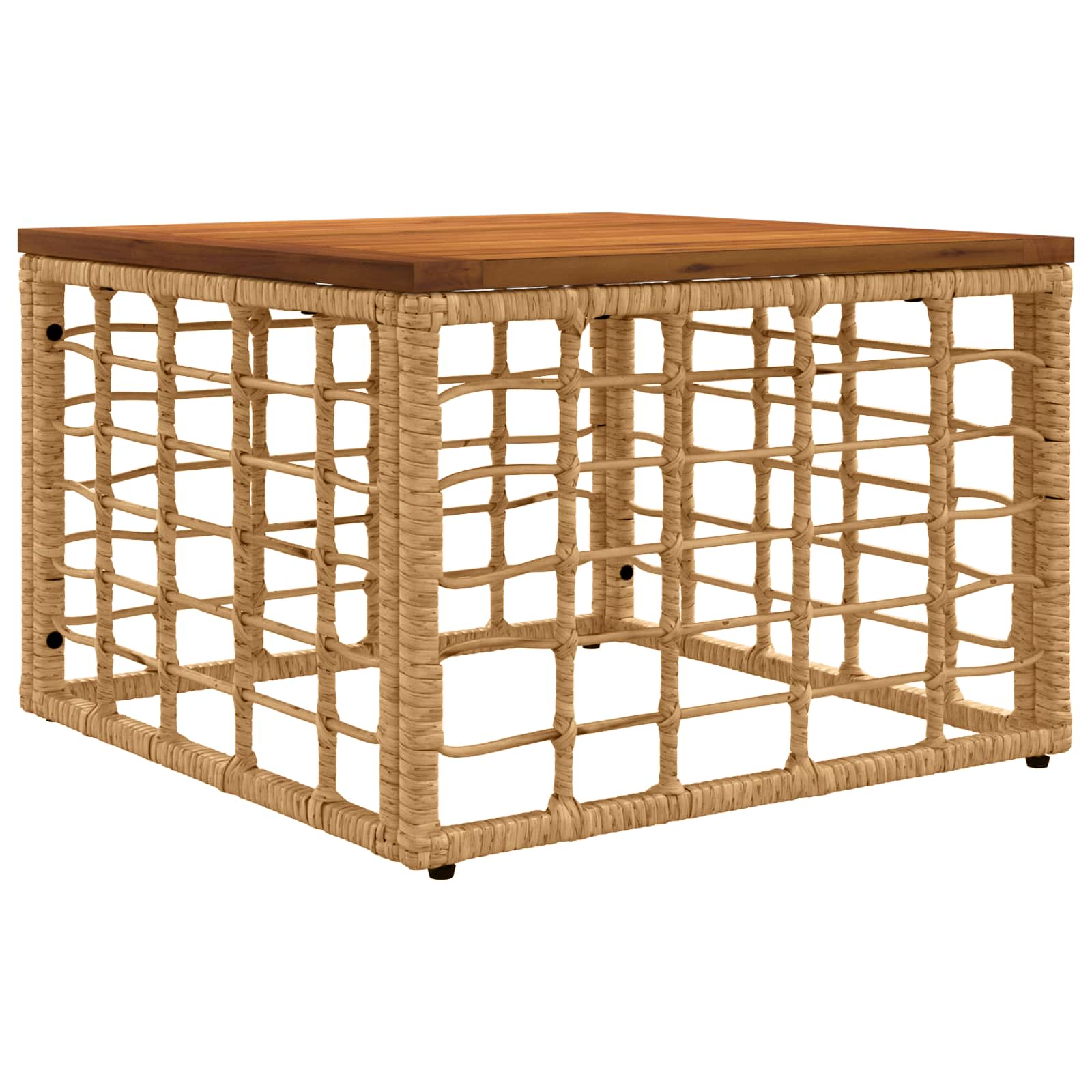 Set vanjskih sofa 5 kom. Prirodna i krema bijela Poliester