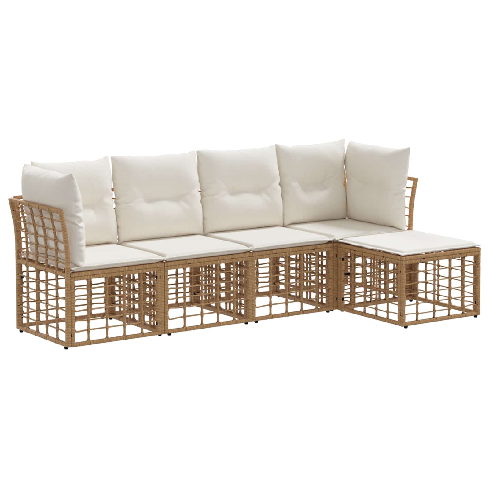 Set vanjskih sofa Prirodna Poliester