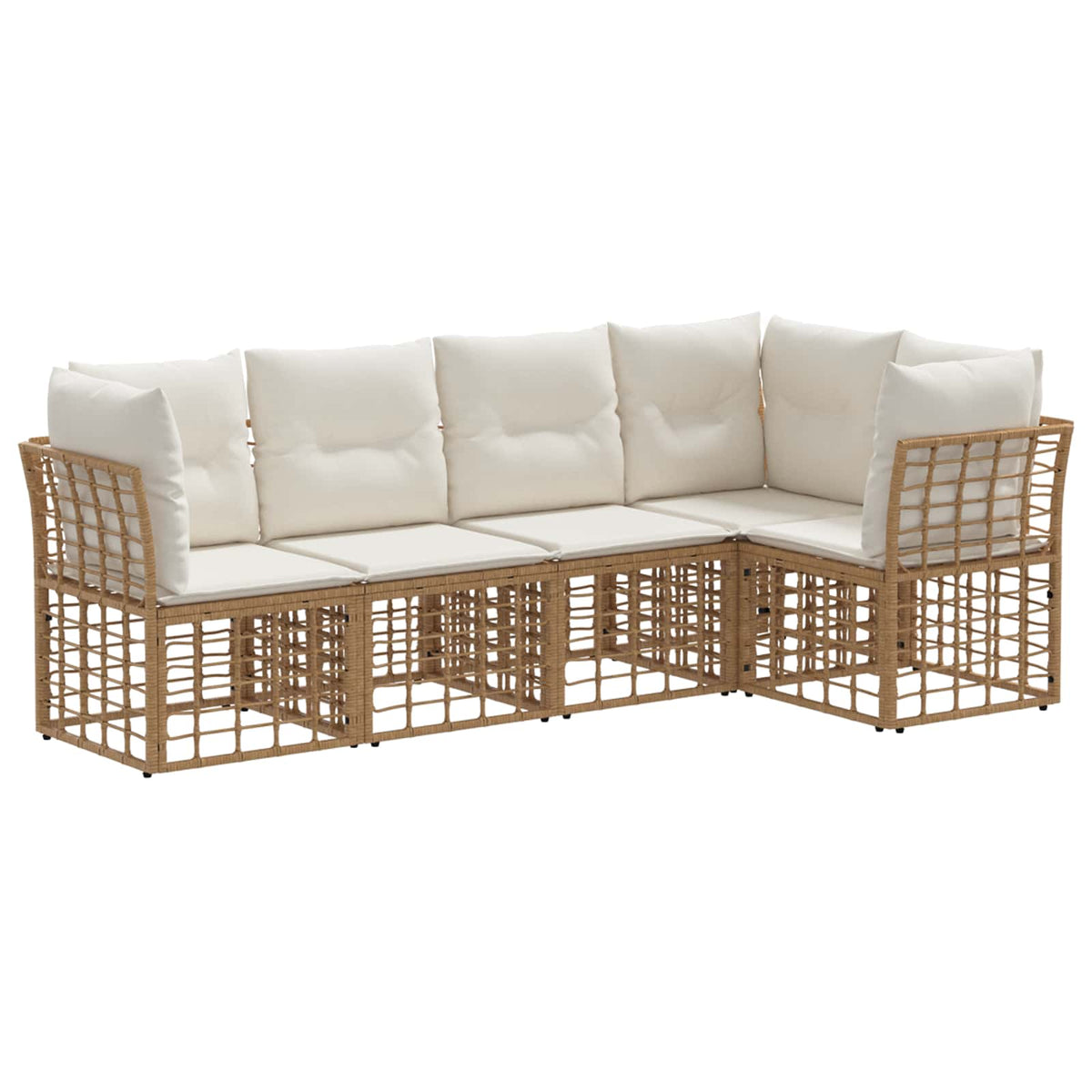 Set vanjskih sofa Prirodna Poliester