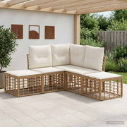 Set vanjskih sofa Prirodna Poliester
