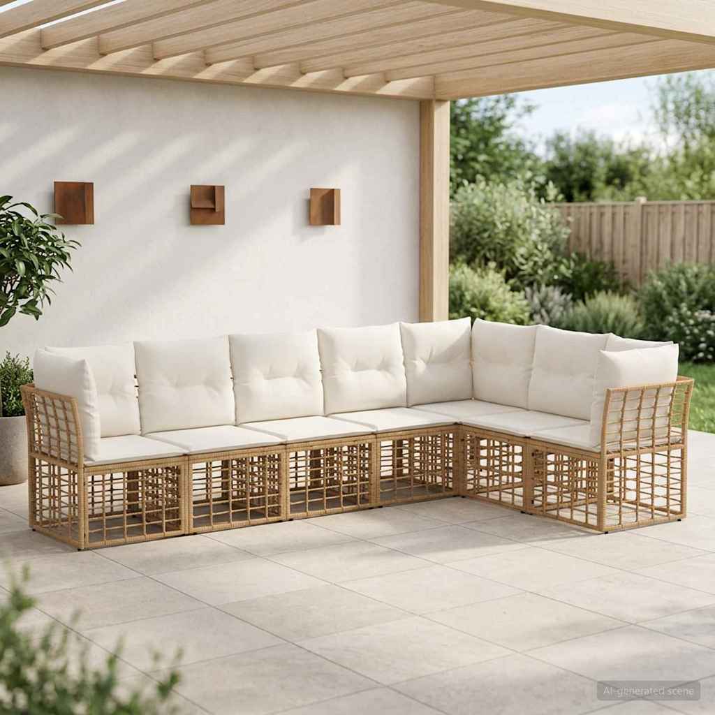 Set vanjskih sofa Prirodna Poliester