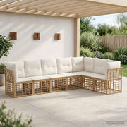 Set vanjskih sofa Prirodna Poliester
