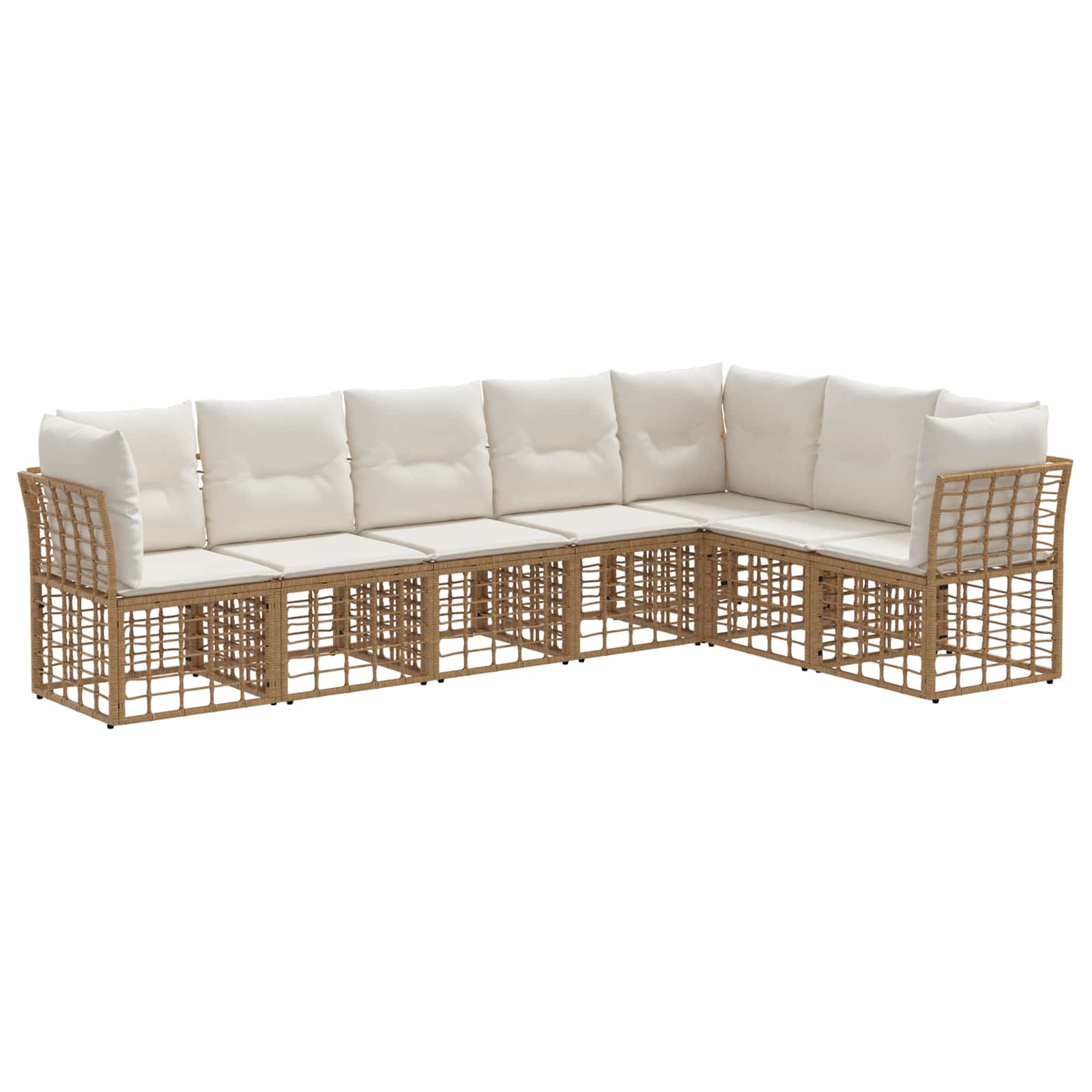 Set vanjskih sofa Prirodna Poliester