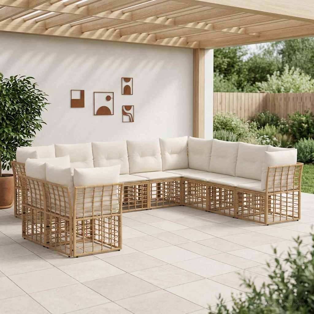 Set vanjskih sofa Prirodna Poliester