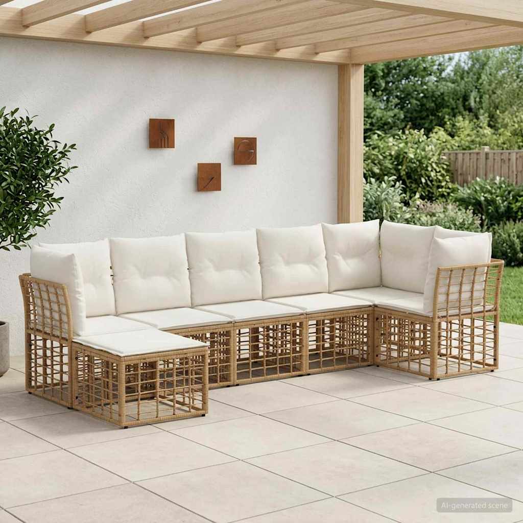 Set vanjskih sofa Prirodna Poliester