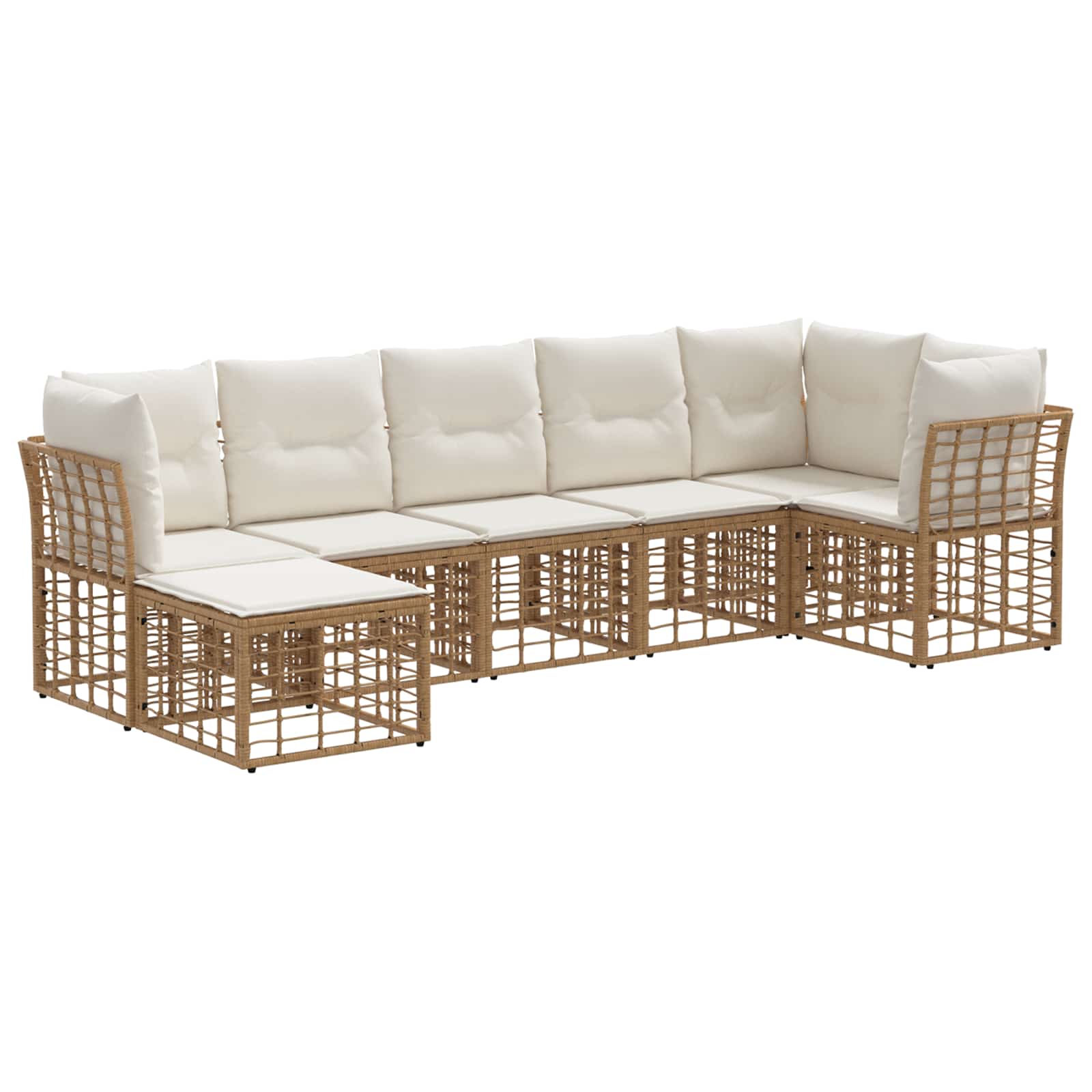 Set vanjskih sofa Prirodna Poliester