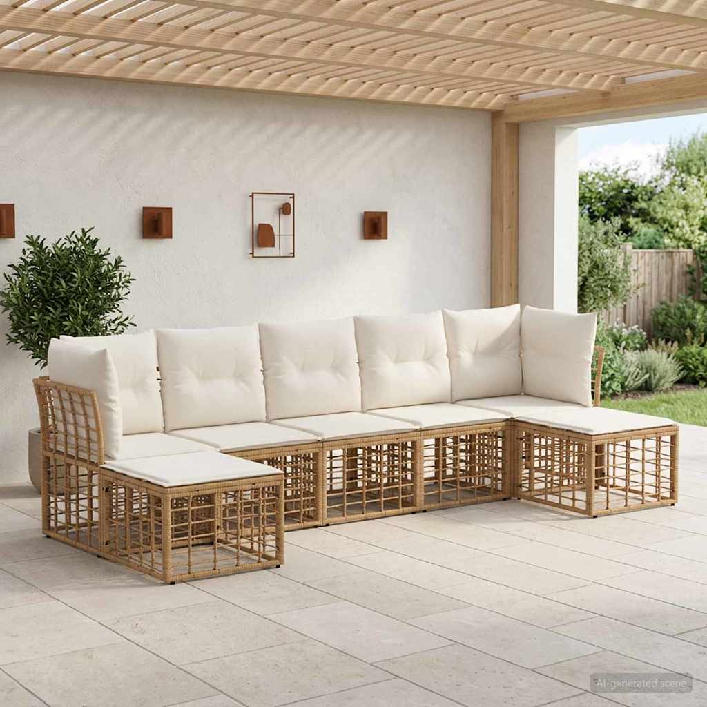 Set vanjskih sofa Prirodna Poliester