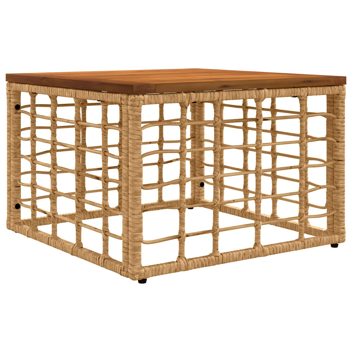 Set vanjskih sofa 8 kom. Prirodna i krema bijela poliratan