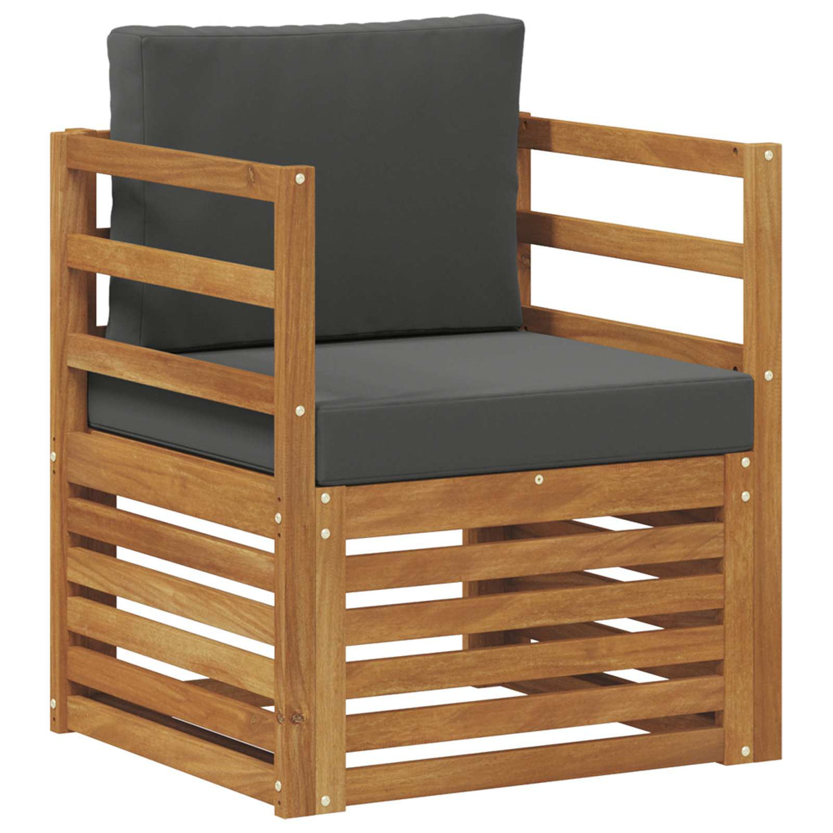 Set vanjskih sofa Čvrsto drvo akacije i poliester