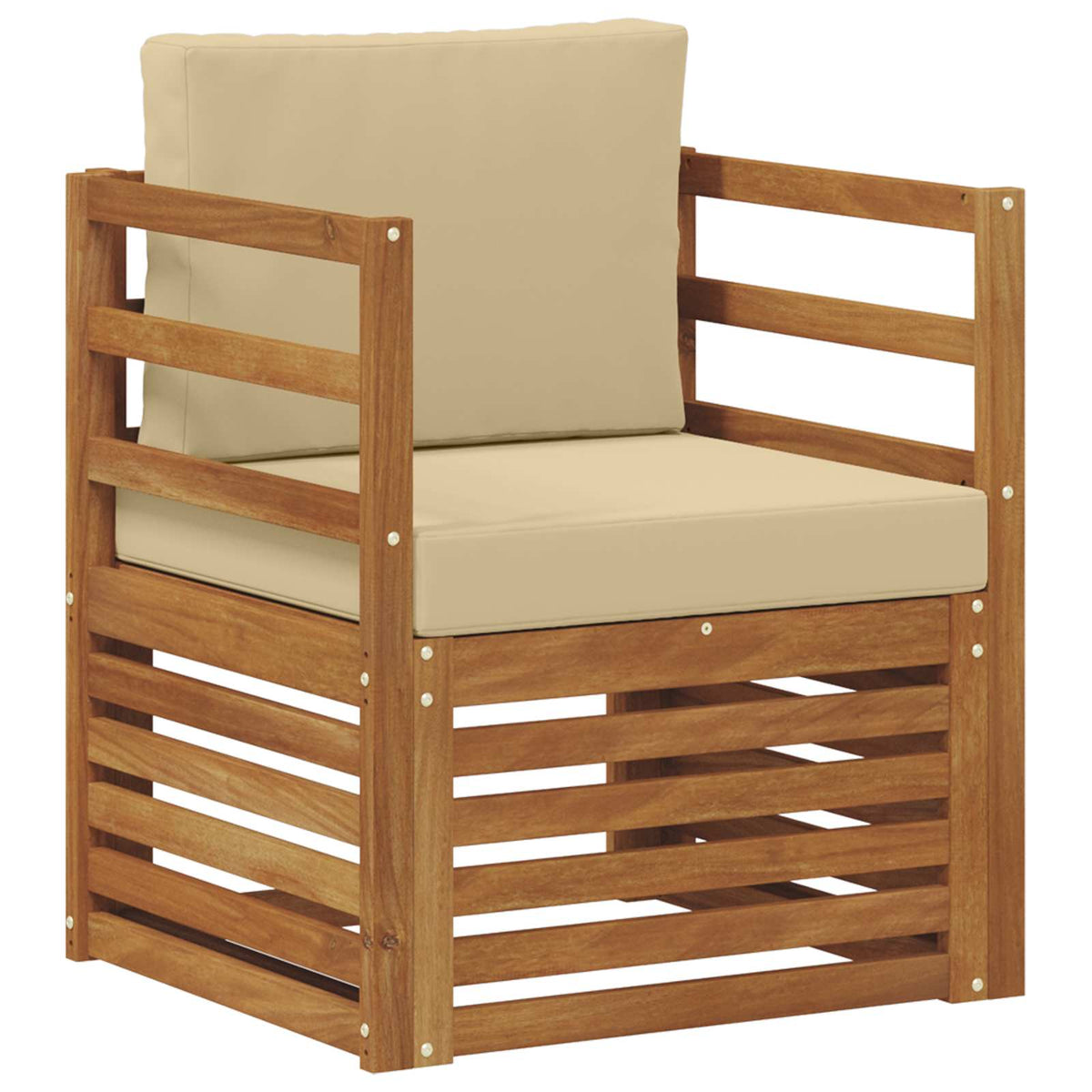 Set vanjskih sofa Čvrsto drvo akacije i poliester
