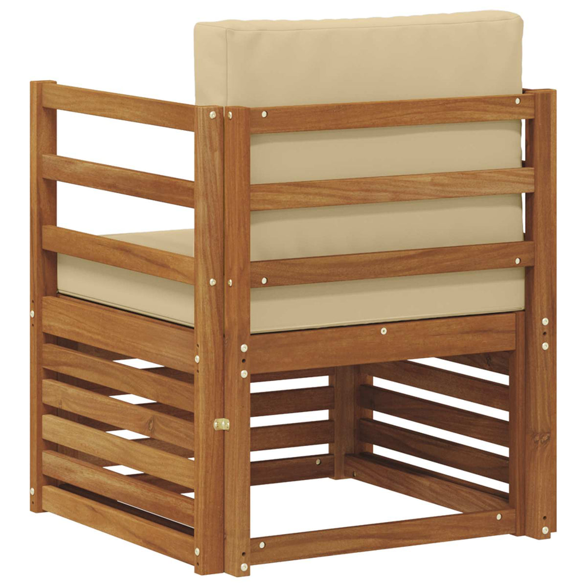 Set vanjskih sofa Čvrsto drvo akacije i poliester