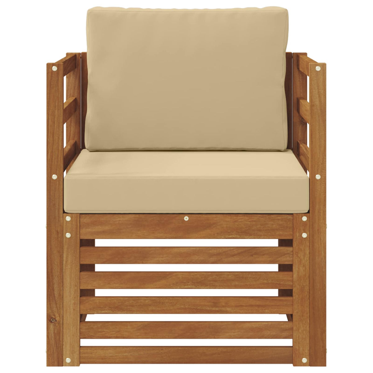 Set vanjskih sofa Čvrsto drvo akacije i poliester