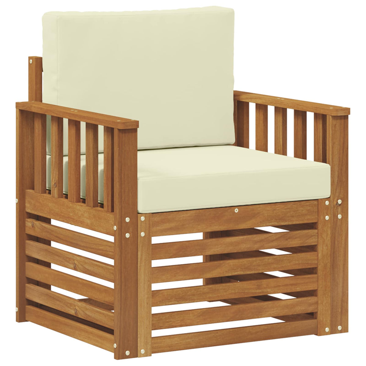 Set vanjskih sofa Čvrsto drvo akacije i poliester