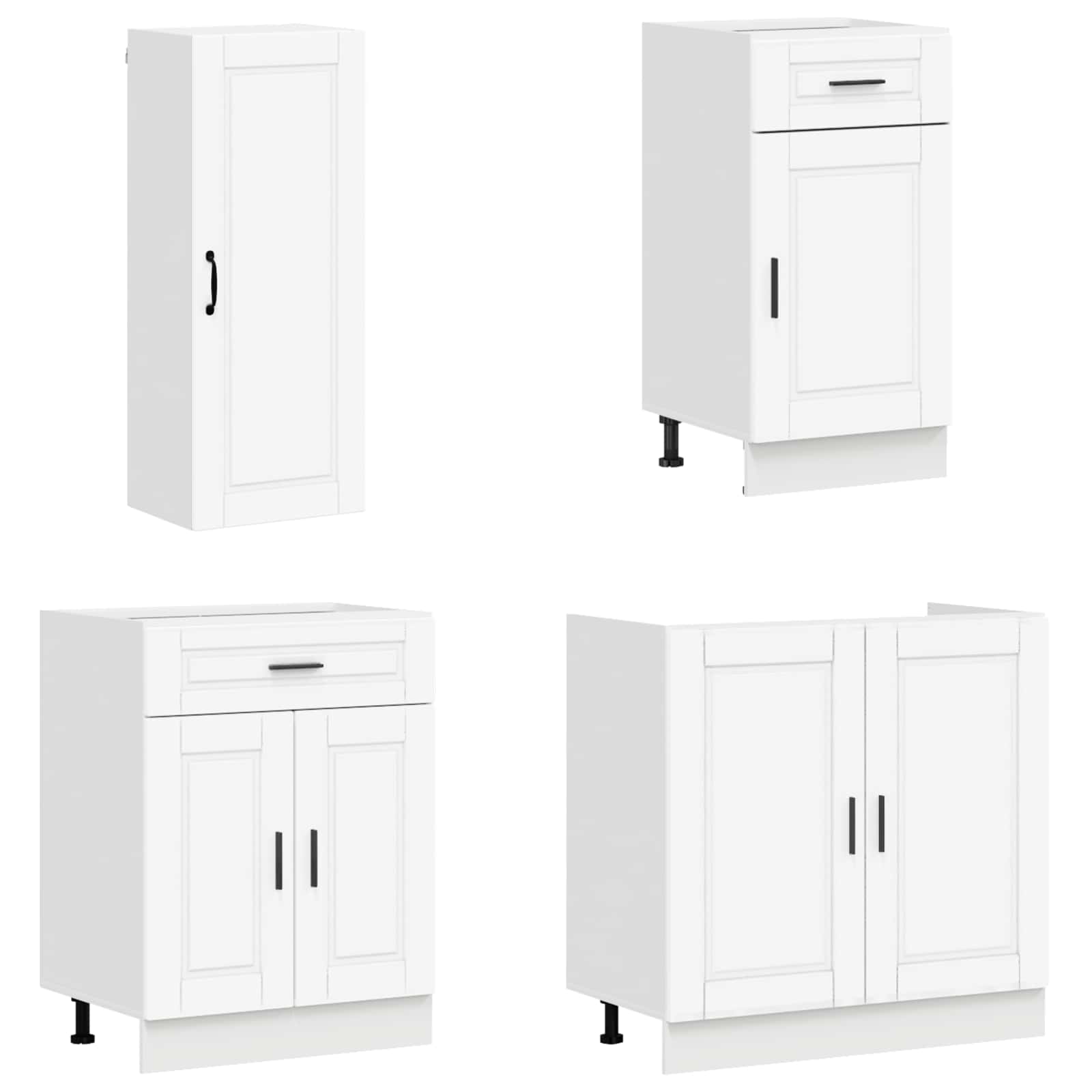 Kuhinjska jedinica PORTO 8 pcs Bijela Konstruirano drvo