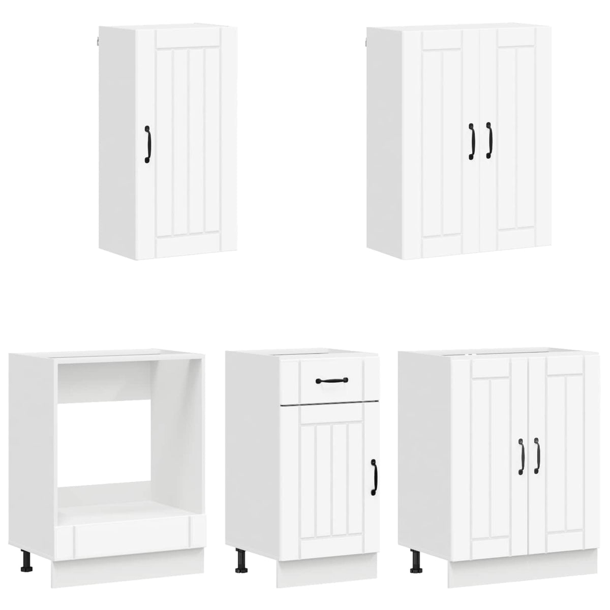 Kuhinjska jedinica LUCCA 5 pcs Bijela Konstruirano drvo