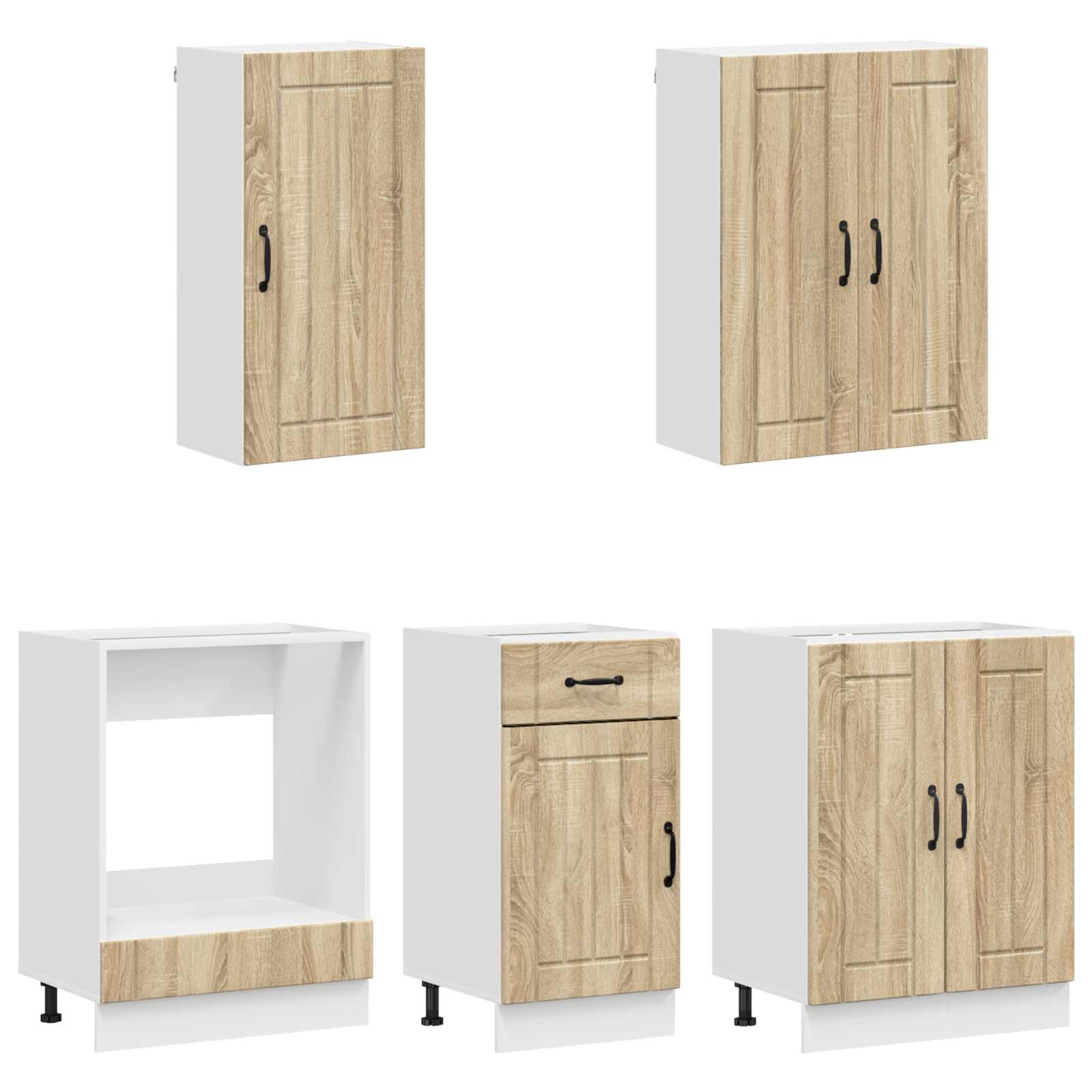 Kuhinjska jedinica LUCCA 5 pcs Hrast sonoma Konstruirano drvo