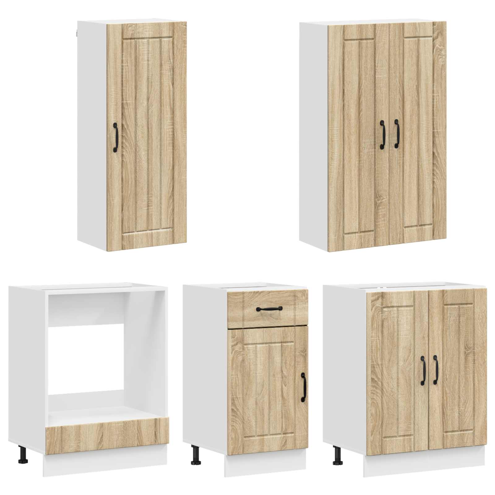 Kuhinjska jedinica LUCCA 5 pcs Hrast sonoma Konstruirano drvo