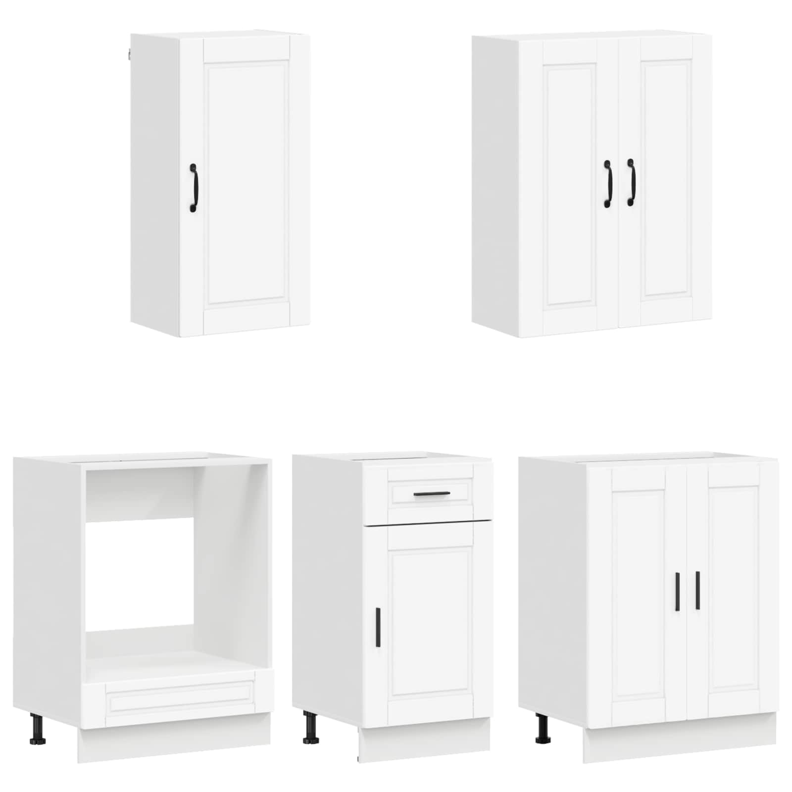 Kuhinjska jedinica PORTO 5 pcs Bijela Konstruirano drvo