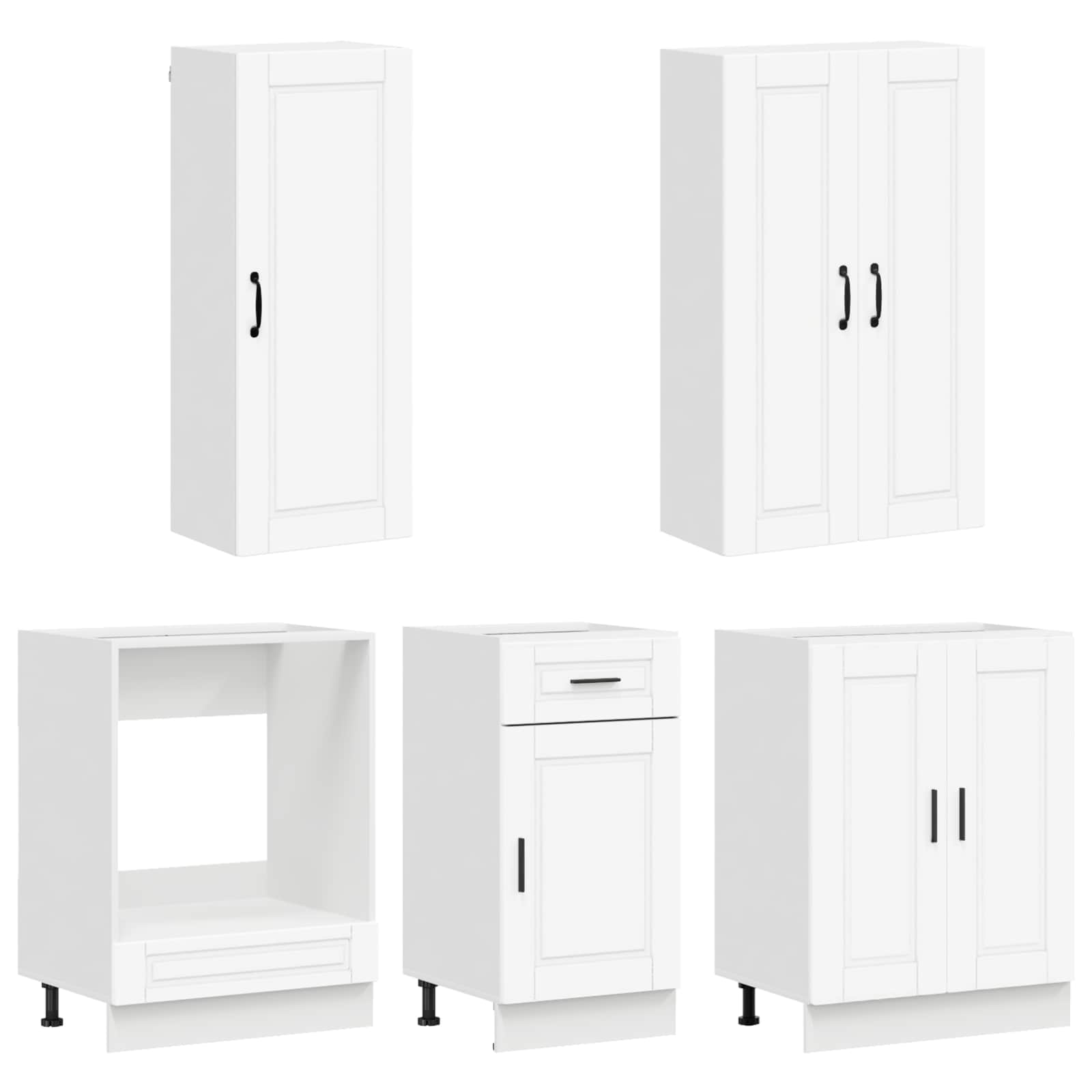 Kuhinjska jedinica PORTO 5 pcs Bijela Konstruirano drvo
