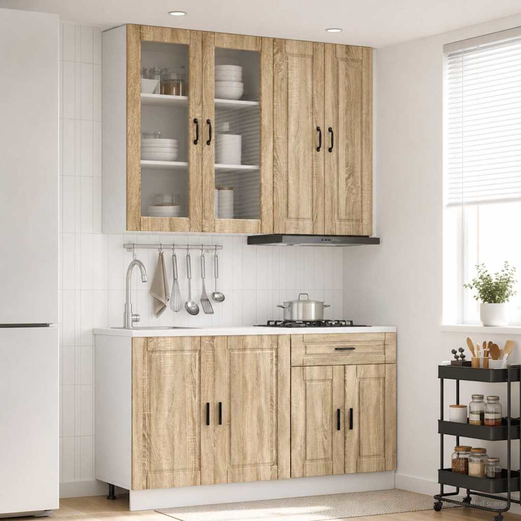 Kuhinjska jedinica PORTO 4 kom. Hrast sonoma Konstruirano drvo