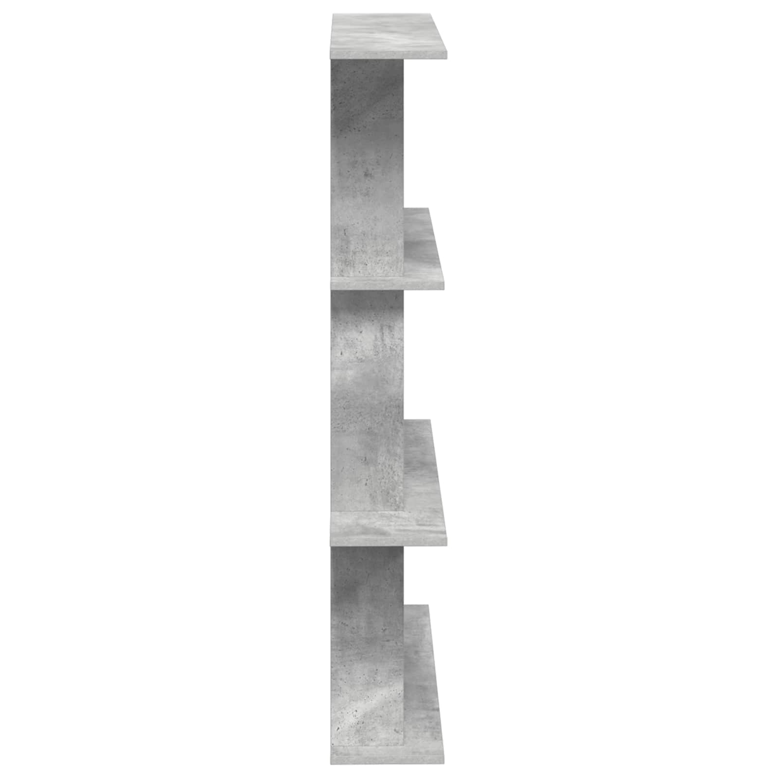 Polica zidna Siva 100 x 20 x 126 cm Konstruirano drvo
