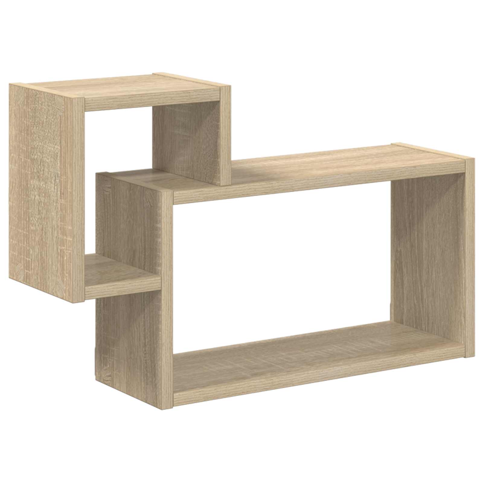 Polica na zidu Zidna montaža Smeđa 55 x 15 x 35 cm