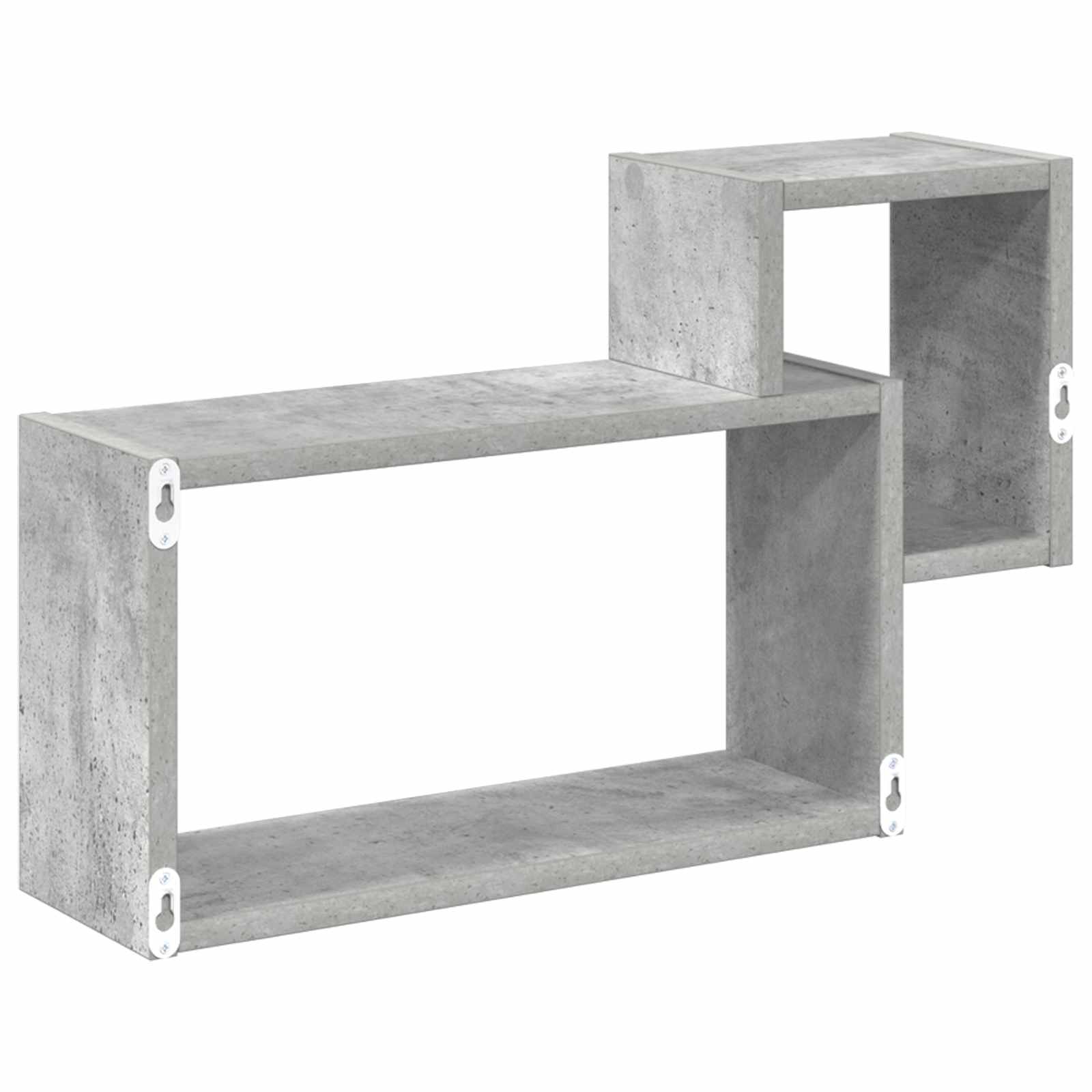 Polica na zidu Zidna montaža Betonska siva 55 x 15 x 35 cm