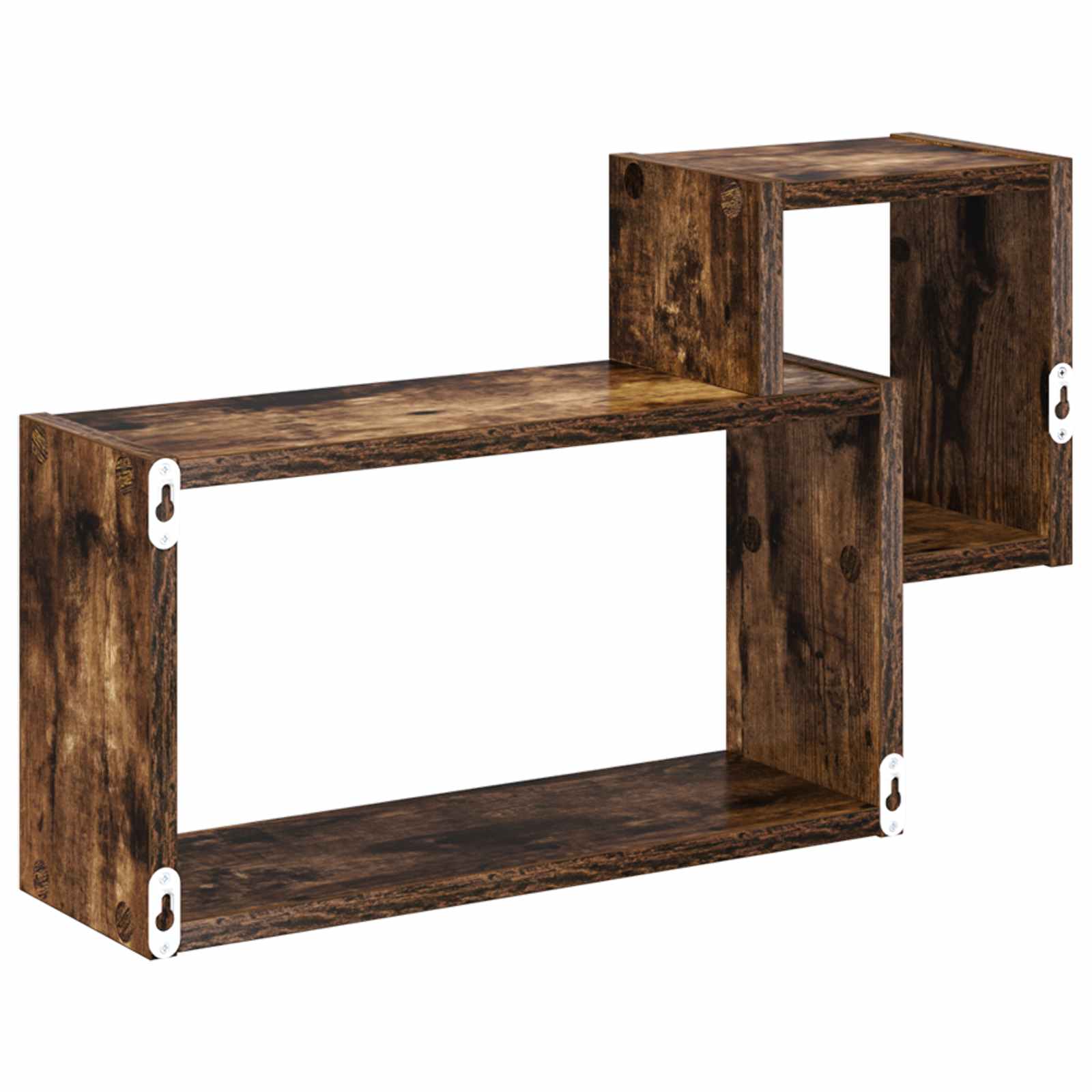 Polica na zidu Zidna montaža Smeđa 55 x 15 x 35 cm