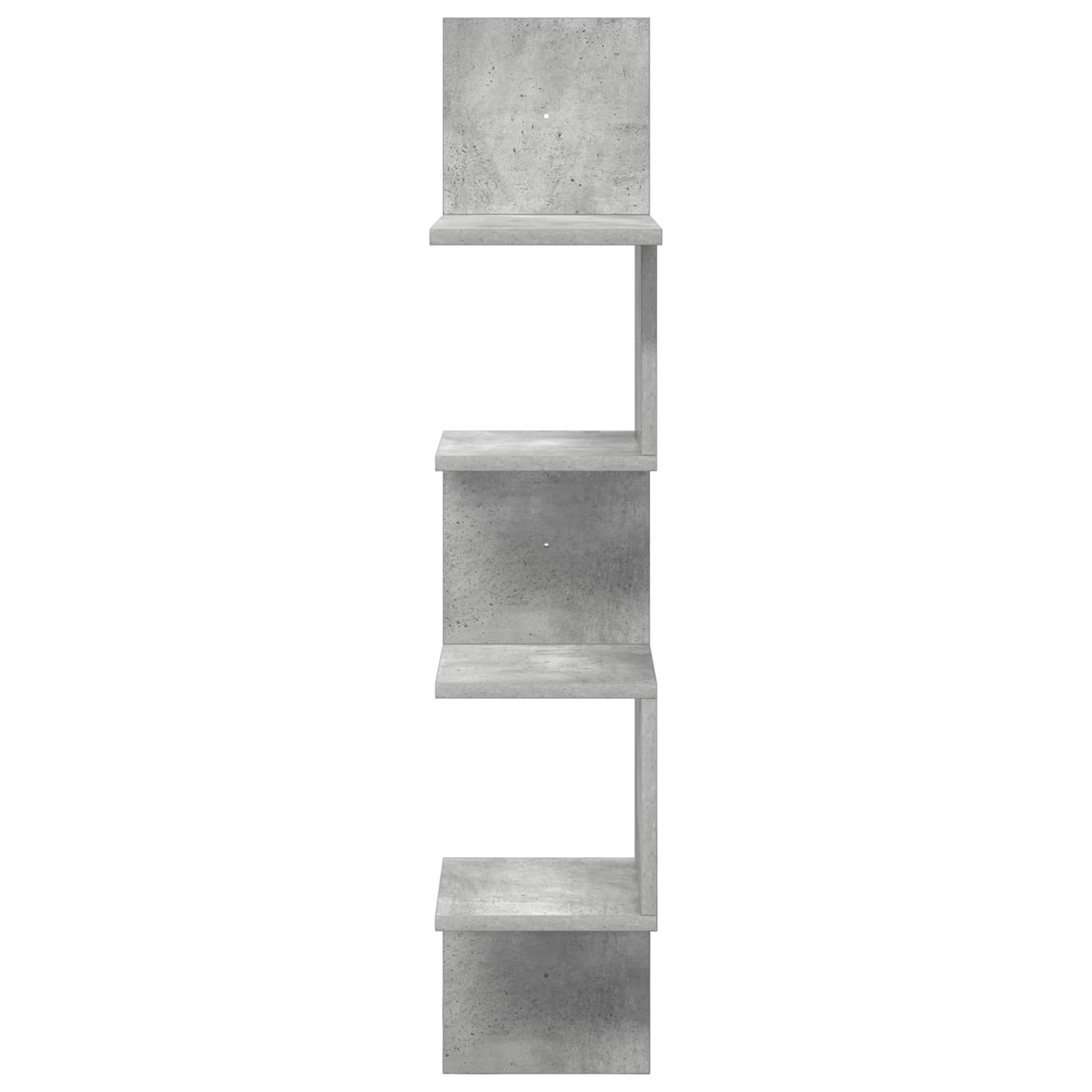 Polica na zidu Zidna montaža Betonska siva 32 x 21 x 107 cm