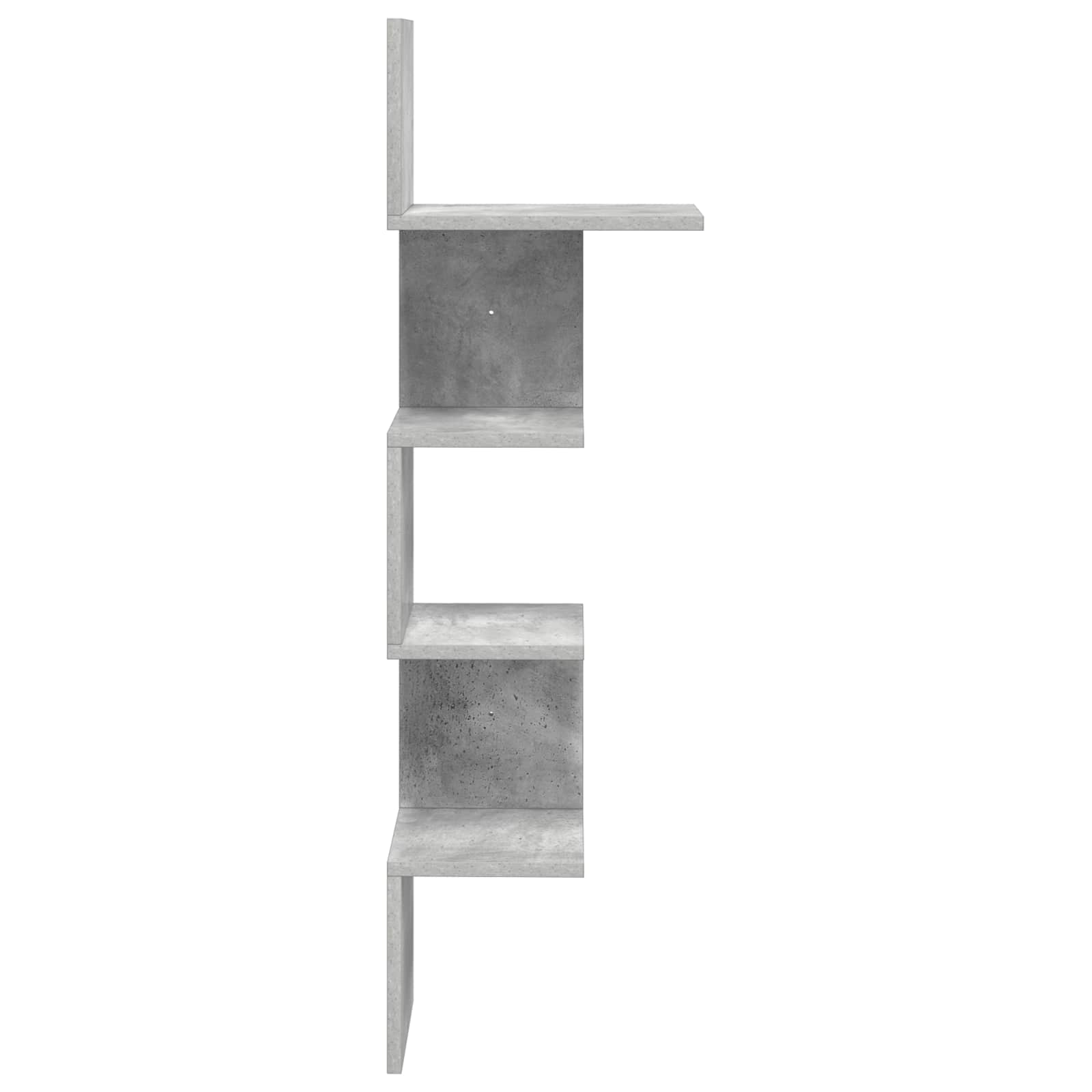 Polica na zidu Zidna montaža Betonska siva 32 x 21 x 107 cm